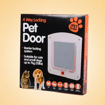 

Pet Door Openings Indoor/Outdoor Dogs/Cats For Pets Safe White/Coffee PP Plastic