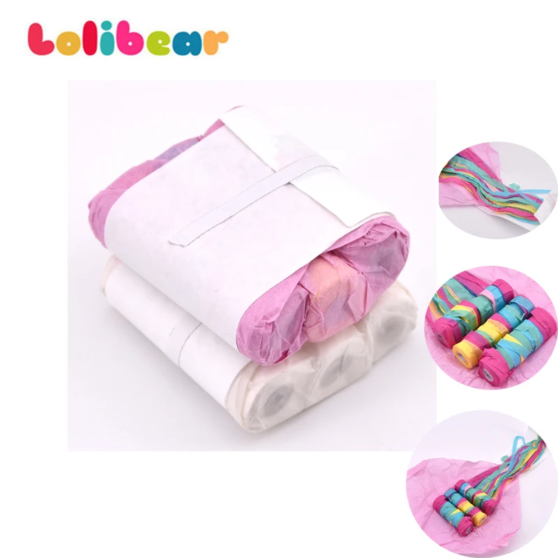 5 шт./лот бумага паук Шелковый бросок Стример (белый/многоцветный в наличии)