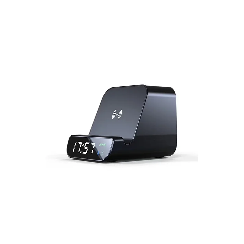 Bluetooth динамик Беспроводное зарядное устройство многофункциональное Беспроводное зарядное устройство Мобильная мощность Беспроводное зарядное устройство будильник