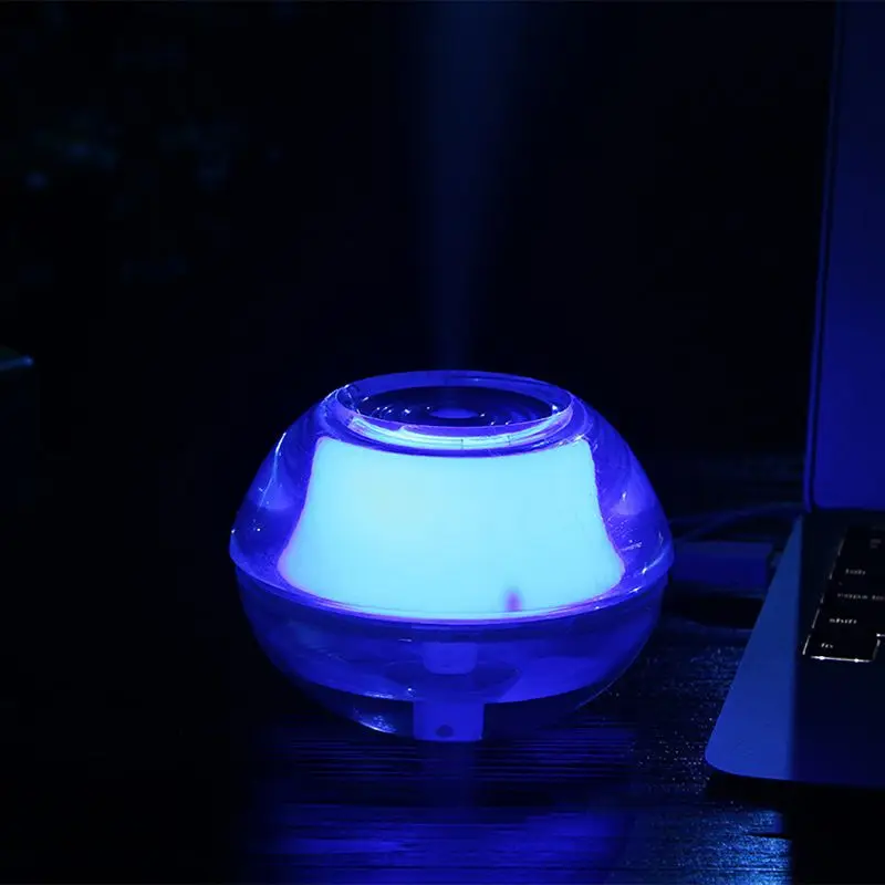 Mini Portable Office Home Humidifier Crystal Night Light USB Car Aroma Humidifiers 19QE