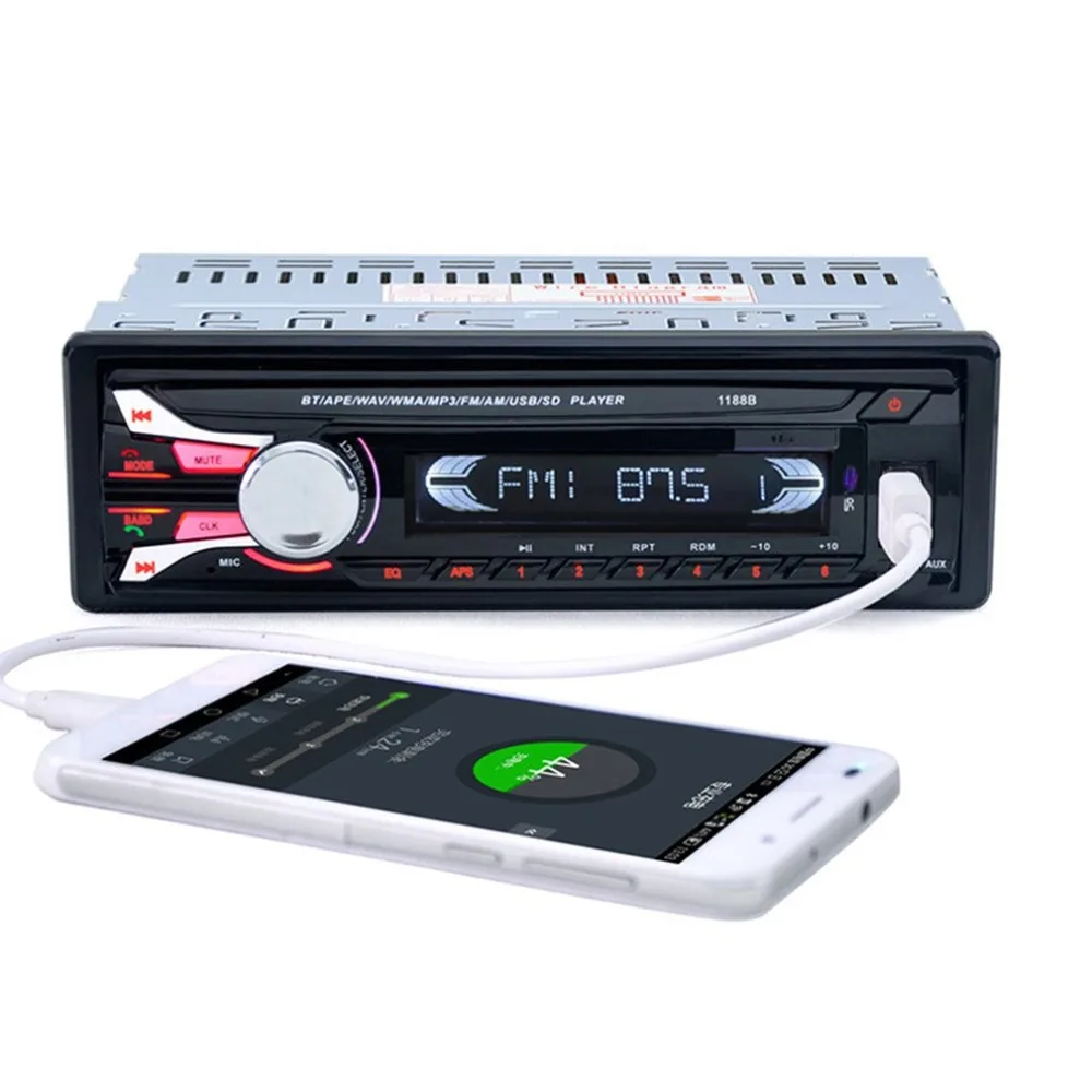 Автомобильный беспроводной Mp3 Автомобильный Mp3 плеер карта машина Usb флеш-накопитель беспроводной автомобильный аудио 1188B Fm радио карта Машина