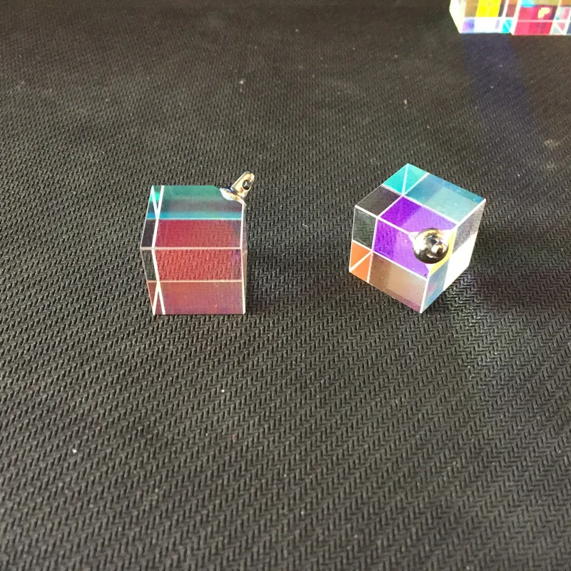 Color Prism Pendant The Cube of Light Is Flawless Customized Processing Glass Color Prism Pendant