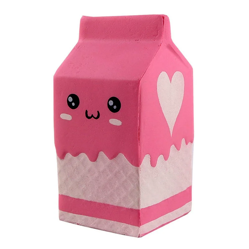 1 шт. мини-розовая мягкая игрушка бутылка для молока коробка для еды мягкие детские медленно отскоченные декомпрессионные игрушки коврик с запоминанием формы - Цвет: Светло-желтый