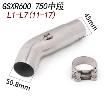 

Motorcycle exhaust middle pipe mid tube link pipe for gsxr600 gsxr 600 gsxr750 gsxr 750 gsxr1000 gsxr 1000 k5 k6 k7 k8 k9 k10 k1