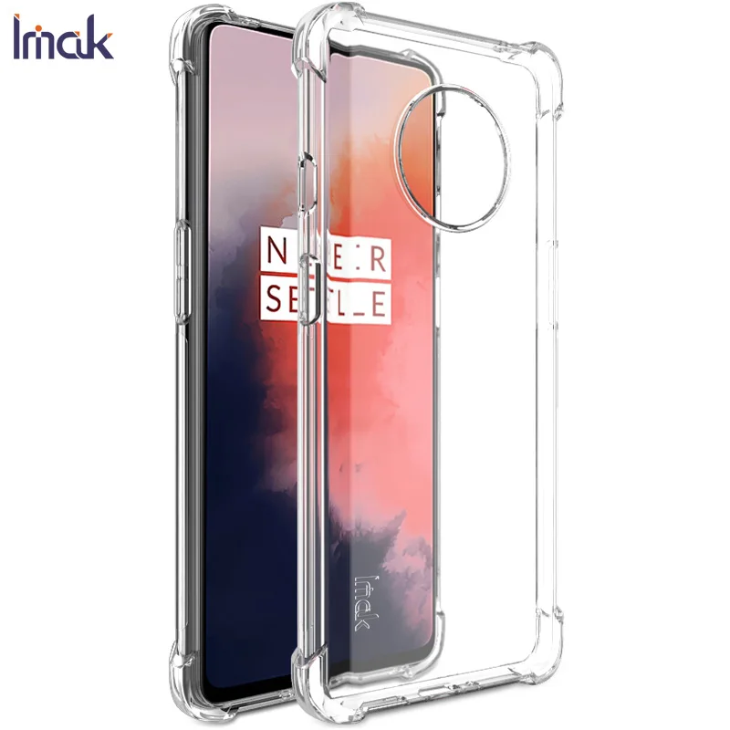 IMAK подушка безопасности окруженная защита противоударный чехол для Oneplus 7T прозрачный мягкий ТПУ чехол для One Plus 7T 1+ 7T Oneplus7T и пленка