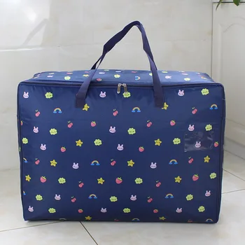 

Lovely Pattern Cloth Storage Bag Large Organizer For Quilt Pillow Folding Clothes Storage Organizer Family Save Space Handbag