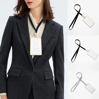 

1pc Metal Luminium Alloy Card Holder Id Card Set Badge Card Holder Business Security Pass Tag Holder Card Holder Company Supply