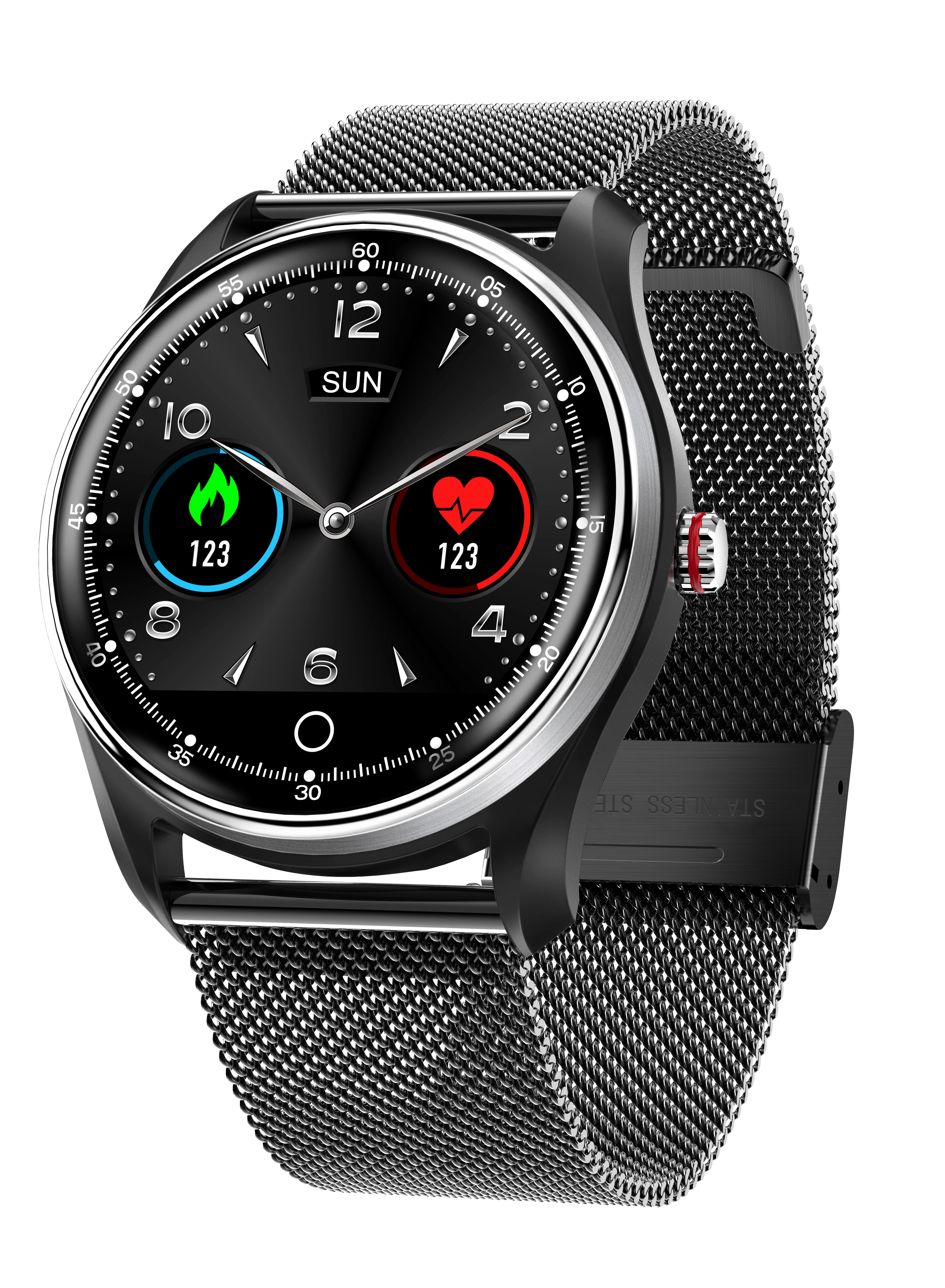 

Skybon MX9 Smart Watch Men ECG+PPG HRV Heart Rate Blood Pressure Monitor with IP68 Waterproof Smart Bracelet for Android IOS