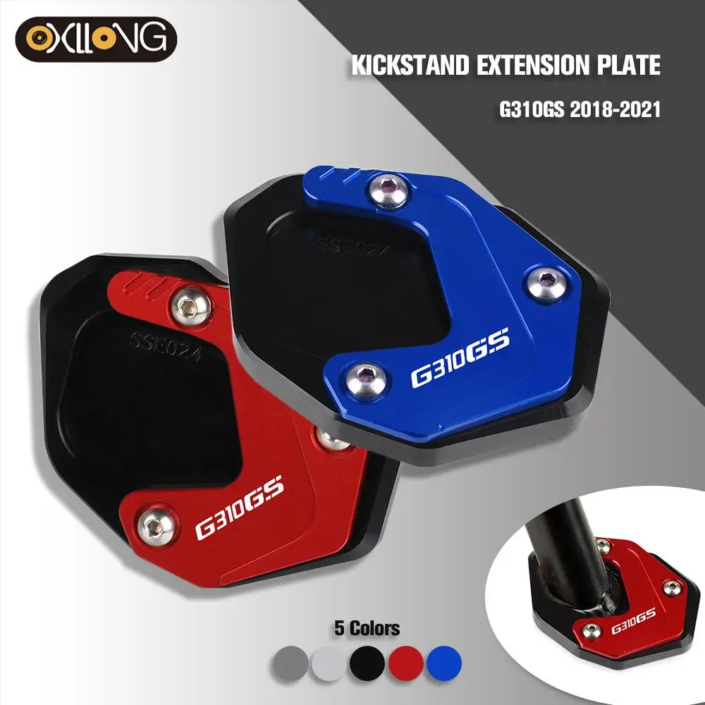 

Side Stand Enlarge extension Kickstand Foot Side Stand Pad Support Plate Enlarge Stand For BMW G310GS G 310 GS 2019 2020 2021