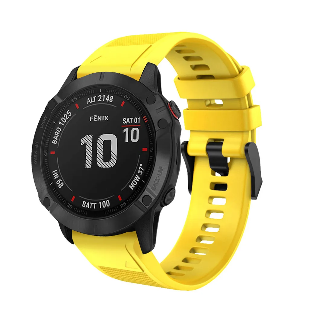 Силиконовый ремешок для часов с быстросъемным ремешком для Garmin Fenix 6X/Fenix 6XPro