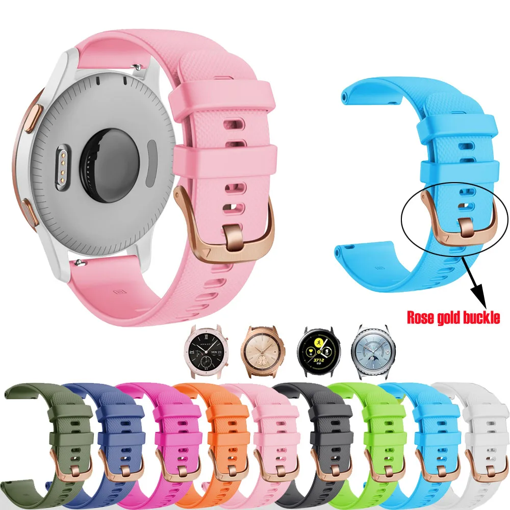20mm Silicone Band For Samsung Gear S2/Classic Watchband Smart Watch for Galaxy 42mm Replacement Bracelet Wristbands Strap | Электроника