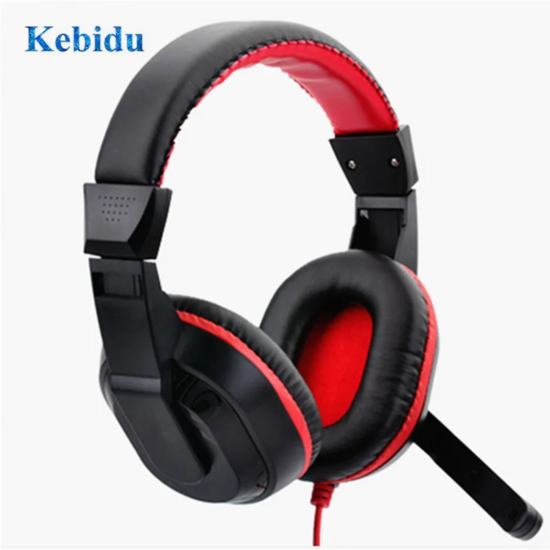 Earphone Headset Computer Gamers Stereo-Type Live-Streaming Kebidu with for PC Adjustable