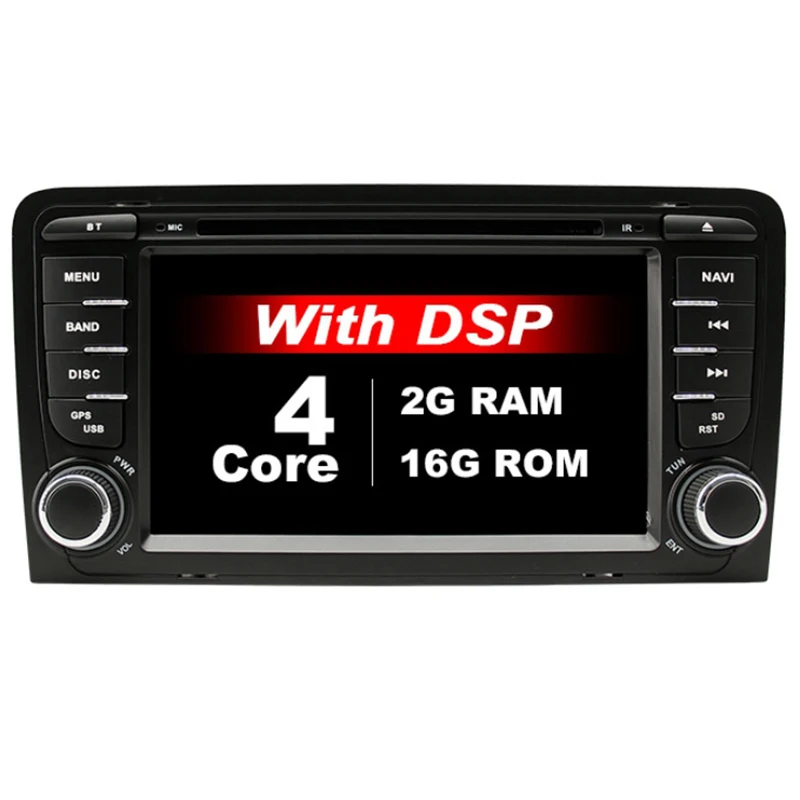  IPS DSP 2G 32G Android 9.0 CAR DVD GPS for Audi A3 8P 2003-2012 S3 2006-2012 RS3 Sportback 2011 Mul