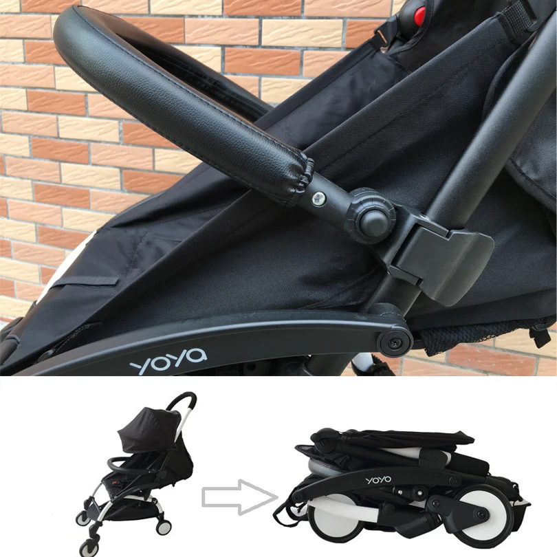 

New stroller Accessories 180 degree adjustable leather armrest bumper bar For Babyzen Yoyo Yoya Mountain Buggy Vovo Vinng
