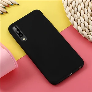 TRISEOLY чехол для samsung Galaxy A7 простой сплошной цвет мягкие силиконовые защитные чехлы-бамперы для samsung A7 A750 - Цвет: a