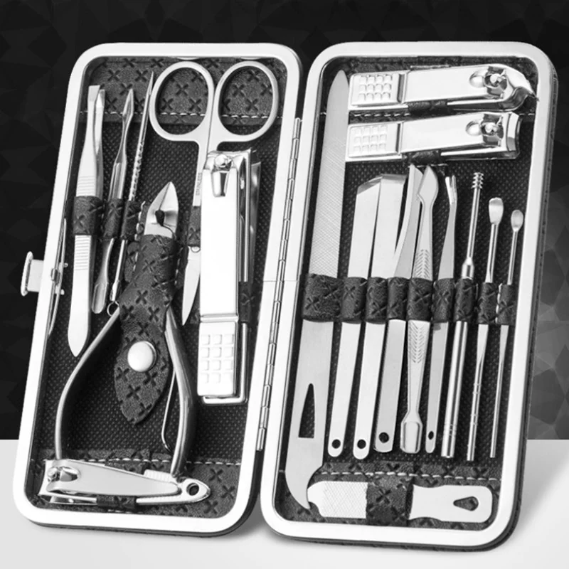 Cortador de Tosquiadeira de Unhas Colher de Orelha de Aço Clippers de Unhas Manicure Conjunto Doméstico Inoxidável Ferramenta Pedicure Unha Tesoura 16 - 19 1 clippers de unhas manicure ferramenta pedicure prego tesoura 16 19