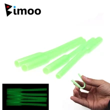 Bimoo 100 шт. светящаяся линия Выравнивающий рукав крючок для установки защитные рукава для морской рыбалки термоусадочные трубки клеммные снасти 8,5 см