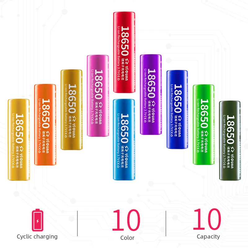 

2019 New Original18650B 3.7 V 18650 Lithium Rechargeable Battery for Flashlight Batteries 18650 real 1800 mAh Batteries Only