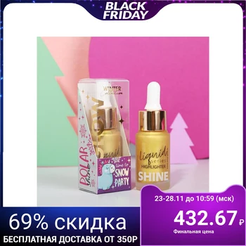 

Snow Party liquid highlighter for face and body, shade No. 3, pure gold, 20 ml