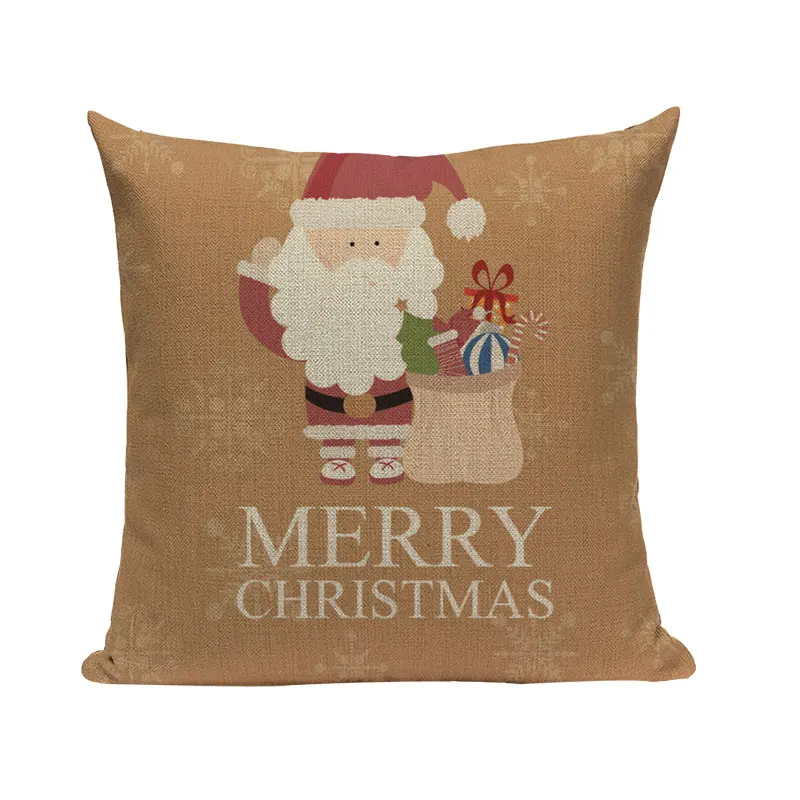 6943 Merry Christmas наволочка Скрапбукинг счастливый Санта Клаус льняная наволочка Almofadas домашний декоративный софа с рисунком наволочки Kissen - Цвет: 6943