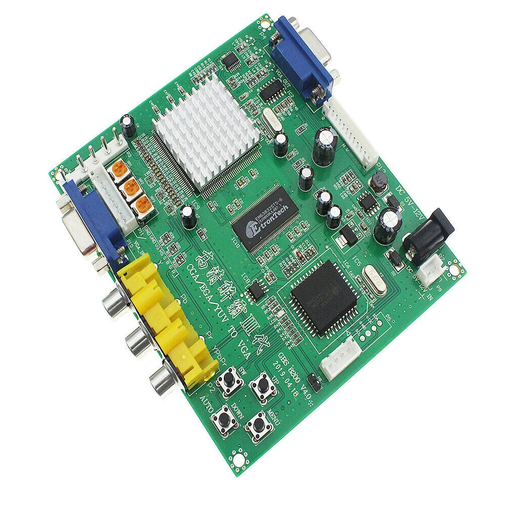 GBS8200 Аксессуары Прочный портативный видео конвертер настольная игра высокой четкости мини модуль Профессиональный CGA/RGBS VGA PCB