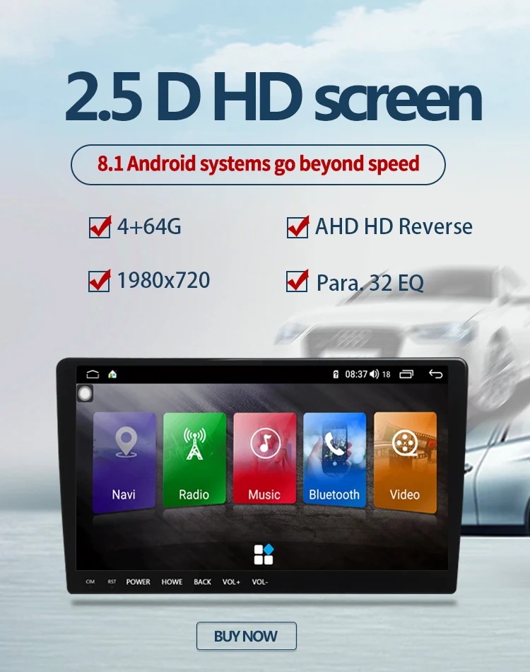 Sale Android 8.1 9.66‘’ Touch screen car multimedia video Player subwoofer carplay GPS navi Auto radio Bluetooth for Audi TT 1