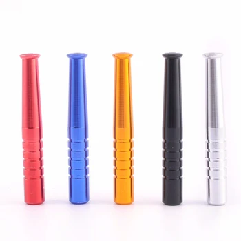 

Smoking pipe bit straight random color cigarette accessories metal snorter tobacco nose sniff tube cigarette holder