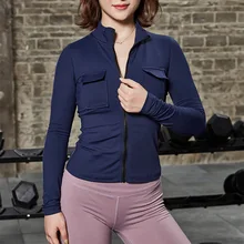 Женская быстросохнущая футболка для йоги, тренажерный зал, Йога, топ, рубашки на молнии, спорт, бег, обрезанный Топ, рубашки для спортивной тренировки, одежда, спортивная одежда для тренажерного зала