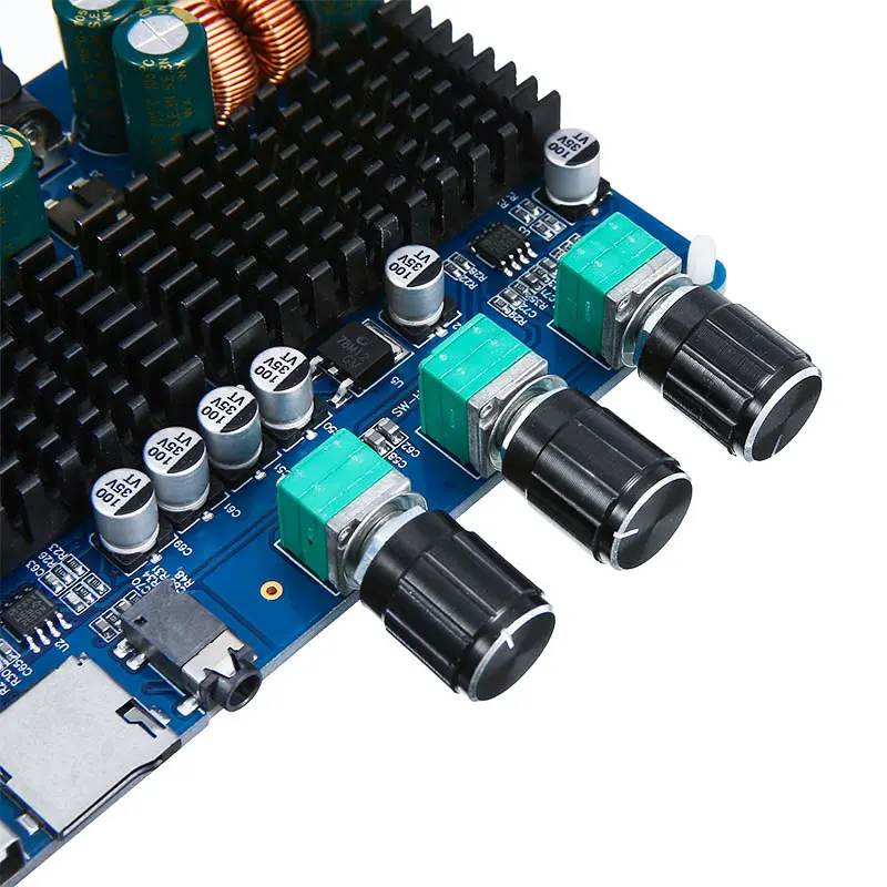 2,1 канал аудио усилители доска TPA3116 2x50 Вт+ 100 Вт bluetooth цифровой сабвуфера усилителя звука платы для динамика