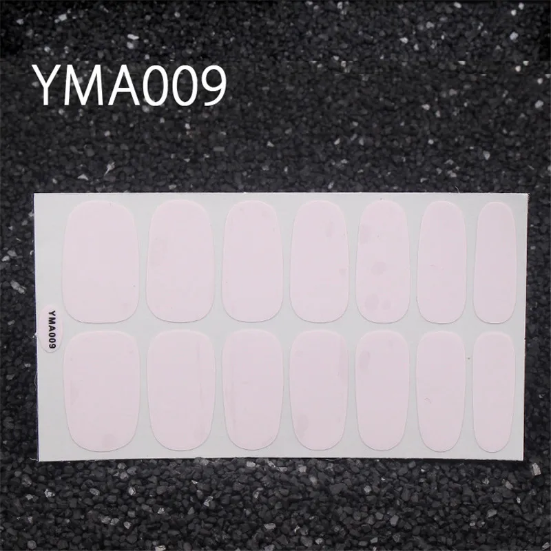 YMA009 Lamemoria 1 лист блестящие наклейки чистый Цвета аппарат для крепления на гвоздях и искусство переводные наклейки на ногти наклейки с окружающей средой маникюрные оптом - Цвет: YMA009