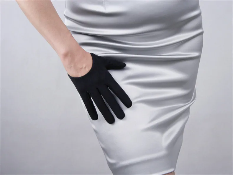 Замшевые длинные перчатки 50 см матовые черные матовые шлифовальные кожаные женские замшевые перчатки из искусственной овчины WJP16