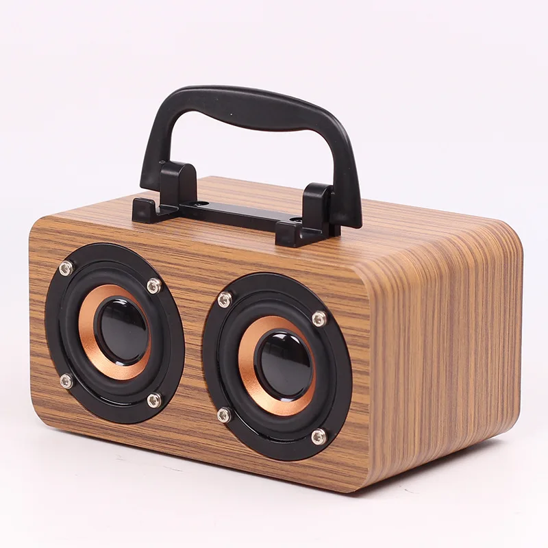 Ретро деревянный bluetooth-динамик мобильные телефоны беспроводной fm-радио компьютерные колонки мини аудио USB TF карта caixa de som F4035D