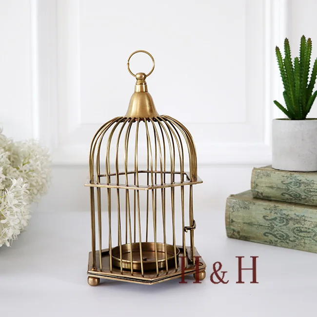 Ретро подсвечник птичья клетка подсвечник подарок канделябры Decorativos De Velas bougeoir домашняя комната рождественские украшения 30ZT259