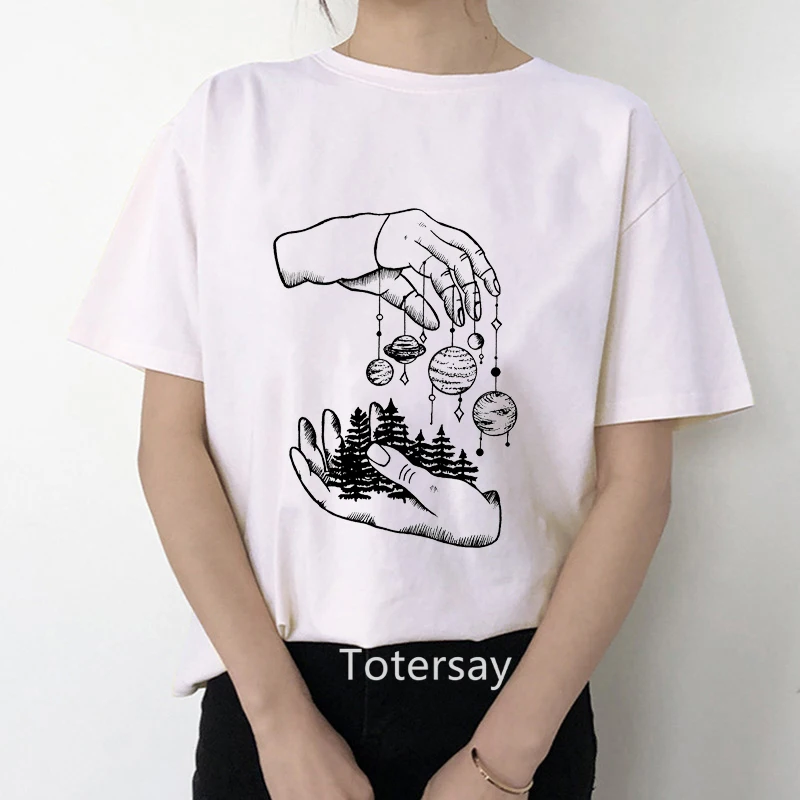 Футболка женская летняя с принтом тату руки | Женская одежда