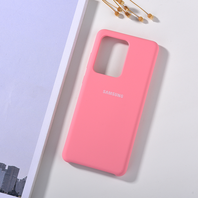 Samsung Galaxy S20 plus S20 Note 20 Ultra liquid silicone case S20 FE A21s mobile phone cover for S20+ Note 20+ Shells
