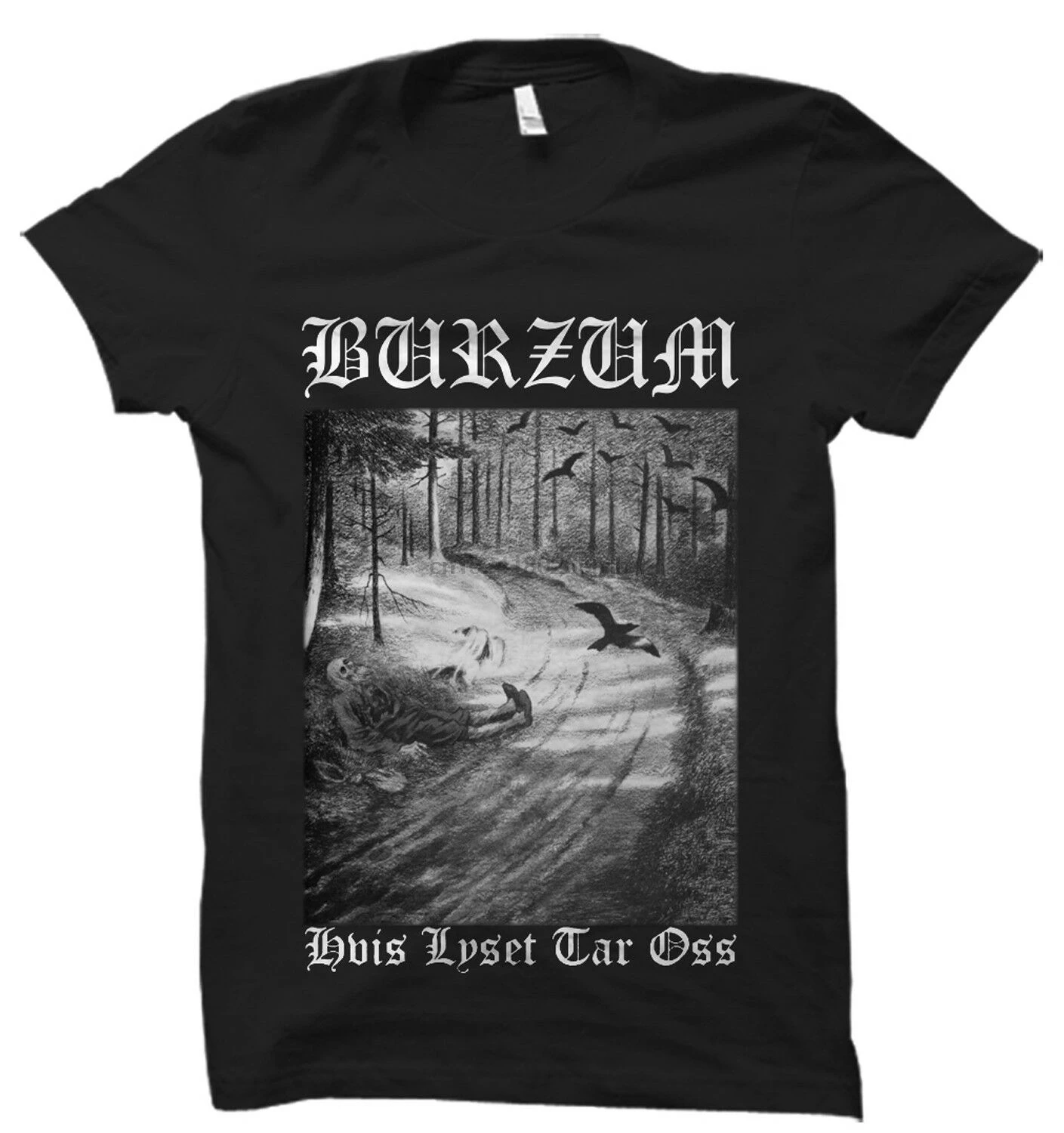 0BURZUM NEW BLACK T SHIRT Bathory Darkthrone Mayhem Marduk Beherit Emperor Venom |