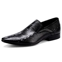 Designer Pointy Italian Shoes For Men Oxford Genuine Leather Shoe Formal High Quality Crocodile Pattern Dress Shoe Designer Pointy Italian Shoes For Men Oxford Genuine Leather Shoe Formal High Quality Crocodile Pattern Dress Shoe