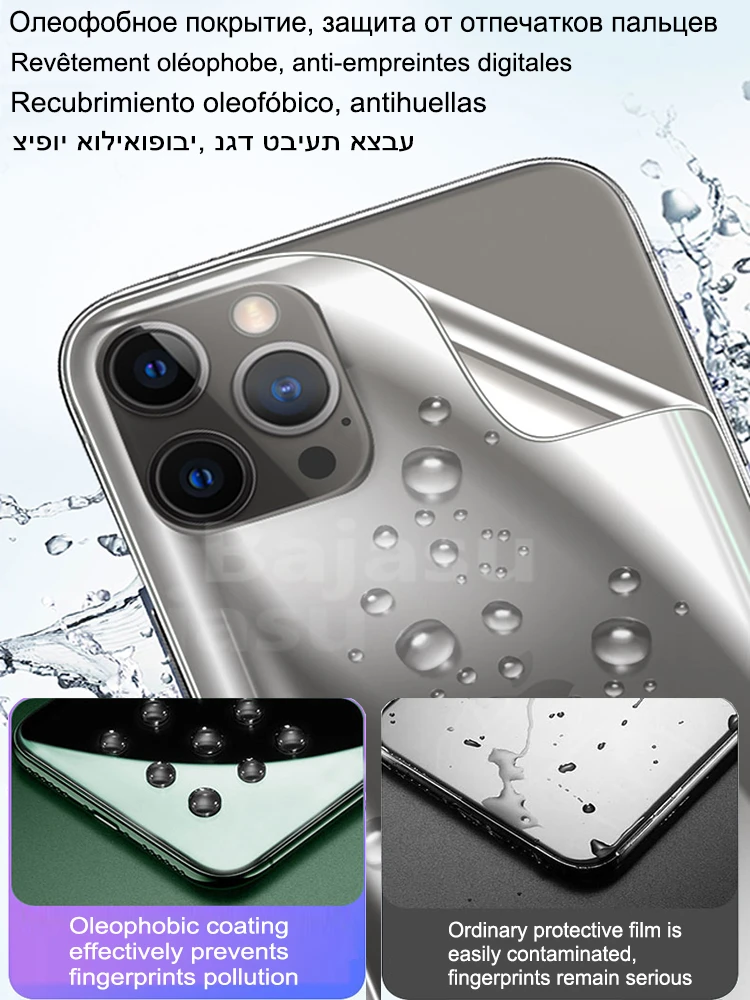 5pcs Anti Blue Light Hydrogel Film For IPhone 15 Plus/15 Pro Max/X/XS/XR/XS  MAX/11/11 Pro/11 Pro Max Soft Full Cover 12/12 Pro/12 Mini/12 Pro Max/13/1