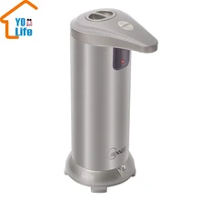 Автоматическая жидкость, дозатор мыла 9,56 унций, нержавеющая сталь, датчик, дозатор мыла, насос, бутылка для душа, мыло для ванны, санузел, кухня