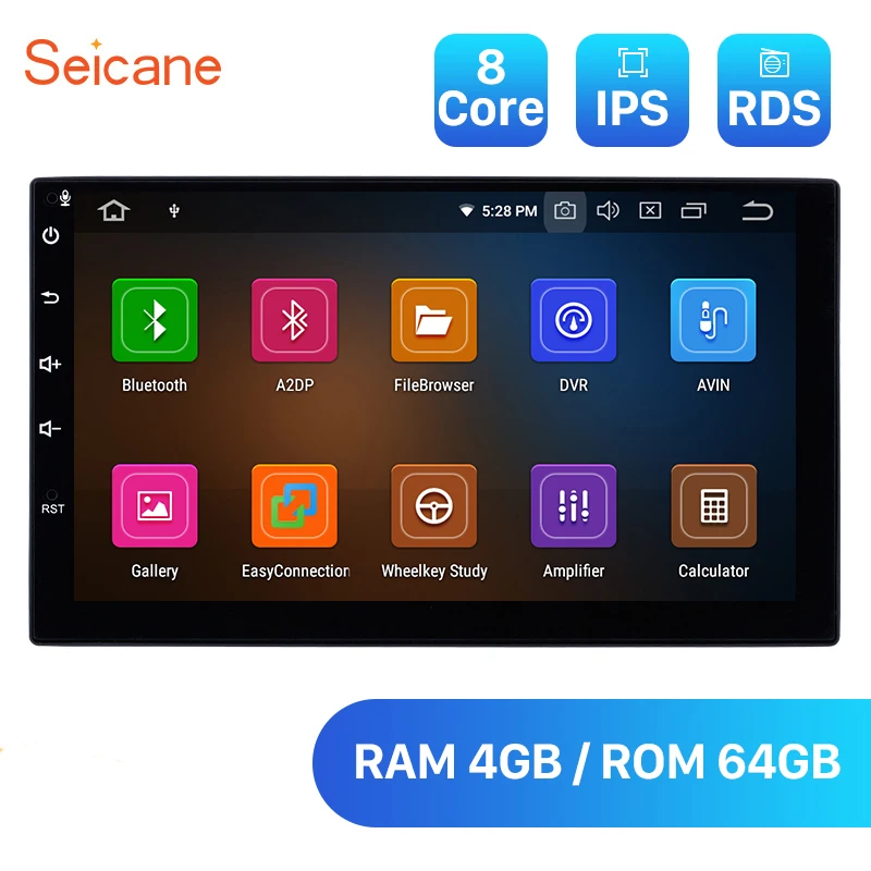 Seicane 7 &quotУниверсальный Android 10 DSP 2Din автомобильный радиоприемник GPS стерео головное