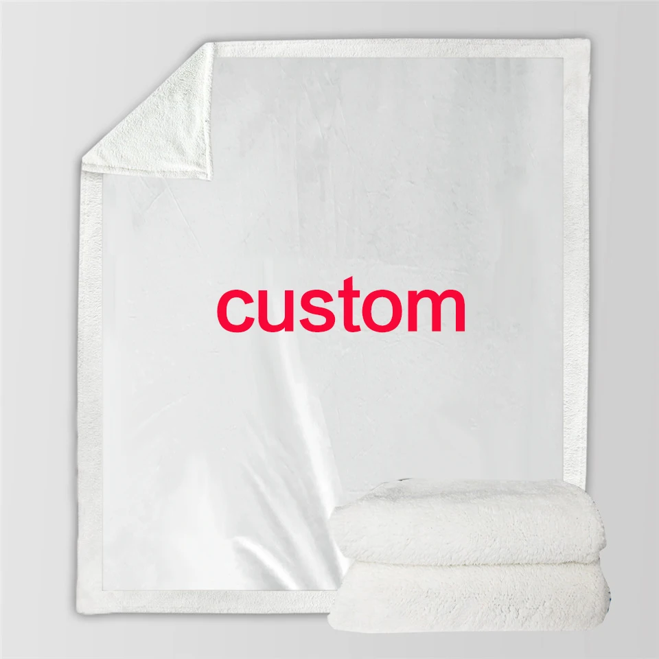 3D напечатанное плюшевое одеяло для взрослых, детское теплое шерстяное одеяло на заказ