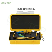 

Free Shipping Single mode SM 500m 1km 2km Connector SC APC-SC UPC Test Fiber Ring OTDR Launch Cable Box