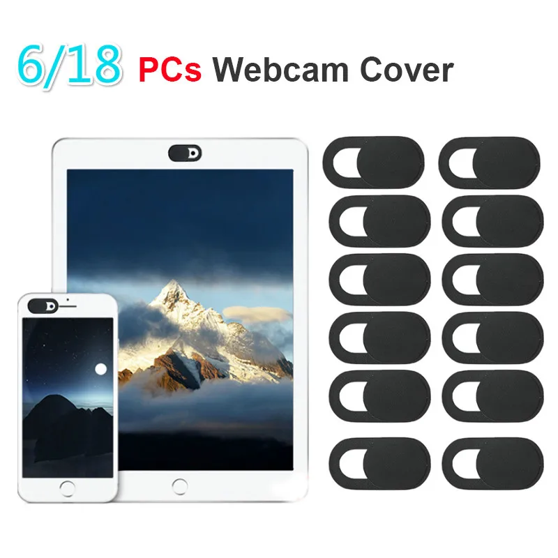 

15PCs WebCam Cover Shutter Magnet Slider Plastic For iPhone Laptop PC iPad Camera Slide Covers Mobile Phone Lens Privacy Sticker