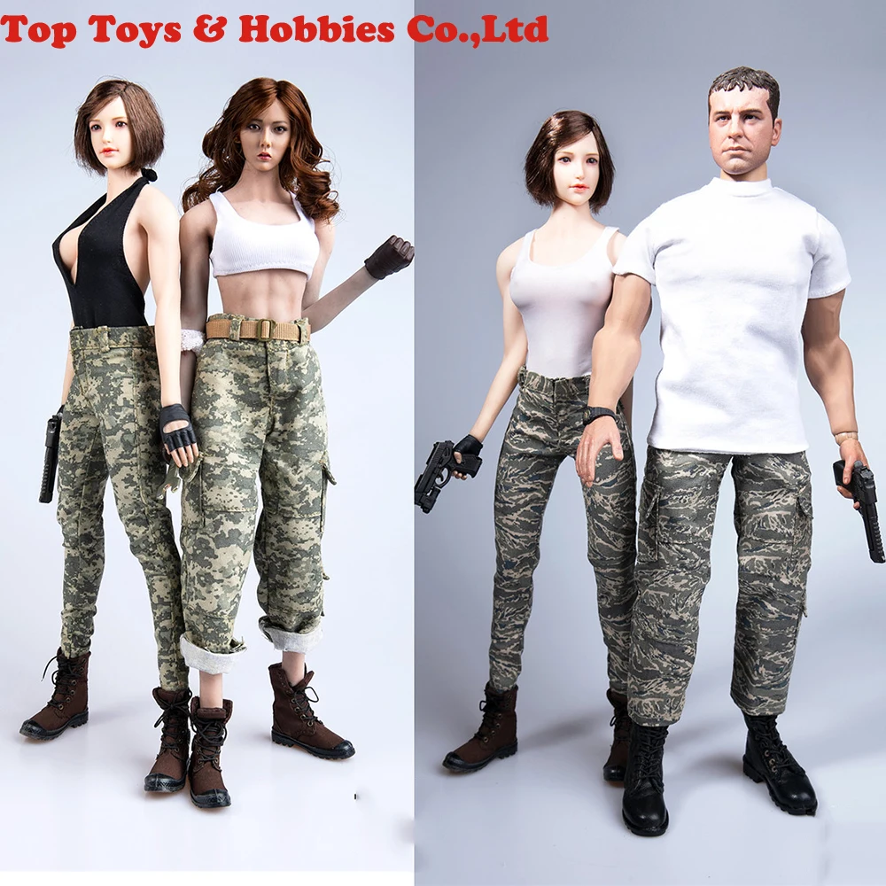 

In stock TYM039 1/6 Female/Male Figure Clothes Camouflage Clothing military Uniform Set Model For 12" Doll Action Figure Body