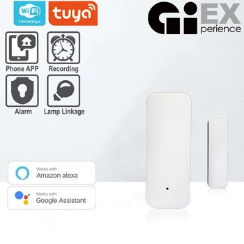 

WIFI Magnetic Switch Door Sensor APP Control Door Security Alarm Magnetic Switch Wireless Window Alexa Google Home