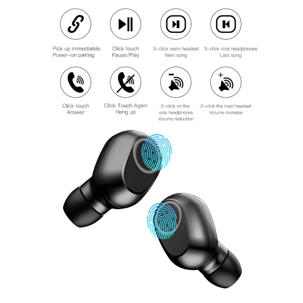 5 0 наушники True Беспроводной In Ear Наушники Водонепроницаемый мини автомобиль