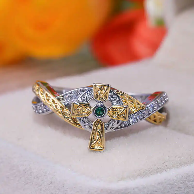 Fashion Cross Rings for Women Jewelry Wedding Engagement Ring Size 6-10 | Украшения и аксессуары