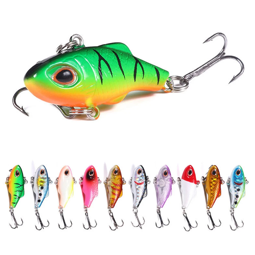 3.5cm Fishing Lure Sinking Mini Crankbait Vibration Artificial Hard Bait Winter Ice Fishing Wobbler Bass Fishing Tools Tackle