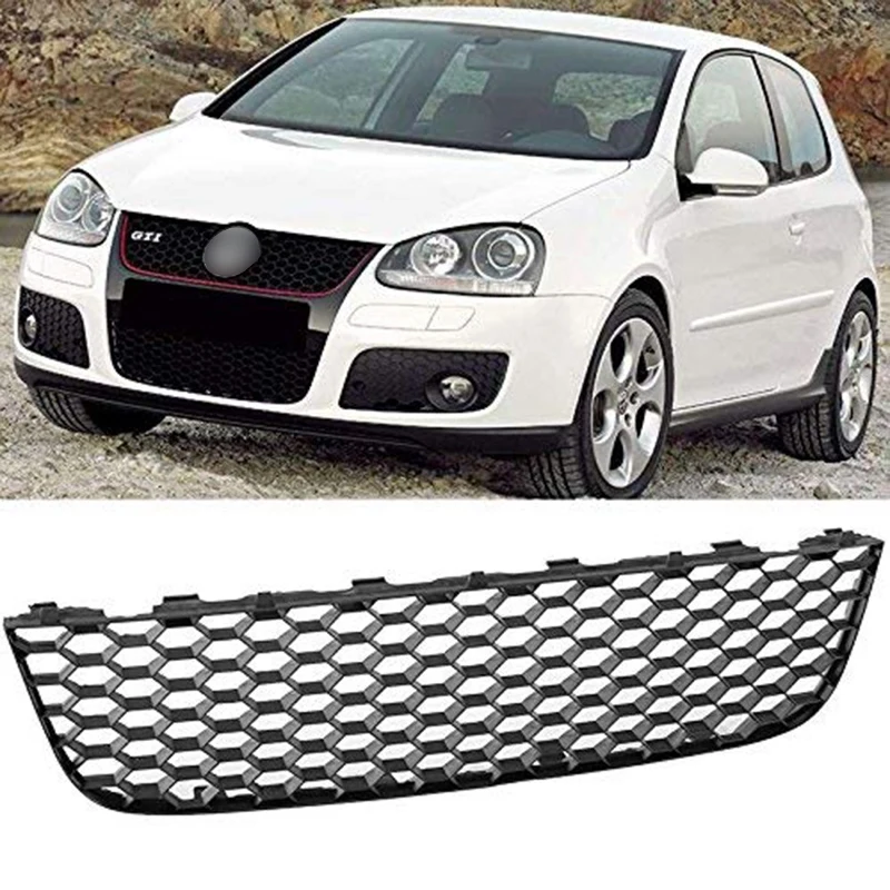 Передний Нижний Бампер Центральная решетка сотовая сетка для VolksWagen Jetta MK5 GLI GTI Gli