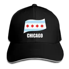 Изображен флаг Чикаго Для мужчин Wo Для мужчин s шляпа от солнца Бейсбол Кепки